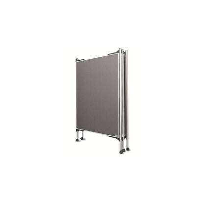 Presentation board set, mobile, 4 pinboards, 5 columns, width 4 x 1200 mm.