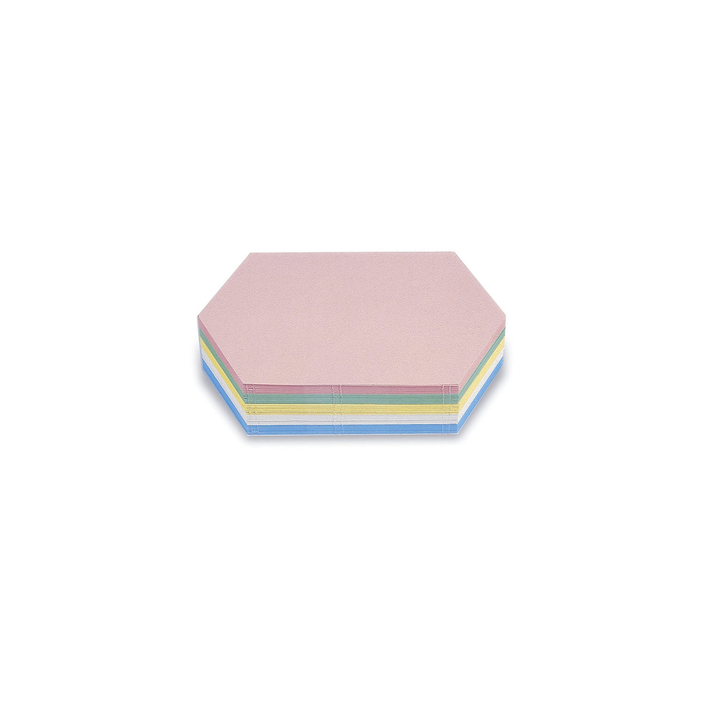 Presentation cards, elongated hexagon, assorted colours, pack of 500, WxH 297 x 165 mm.