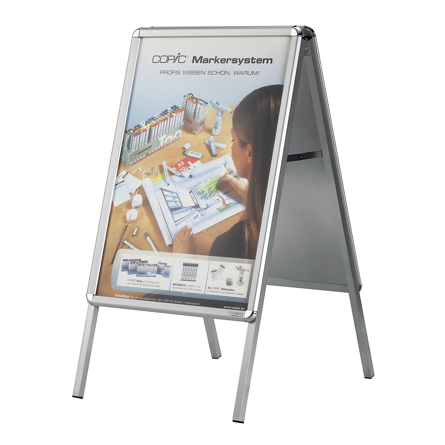 Display stand, type SP, aluminium, A0.