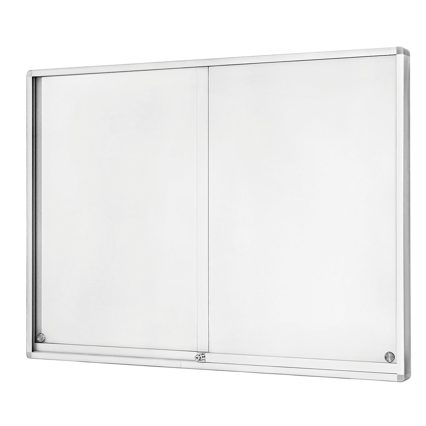Display case, with sliding doors, capacity 30 x A4.