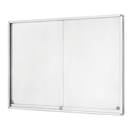 Display case, with sliding doors, capacity 30 x A4.