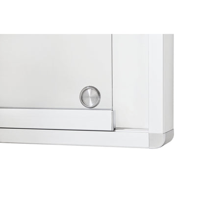 Display case, with sliding doors, capacity 30 x A4.
