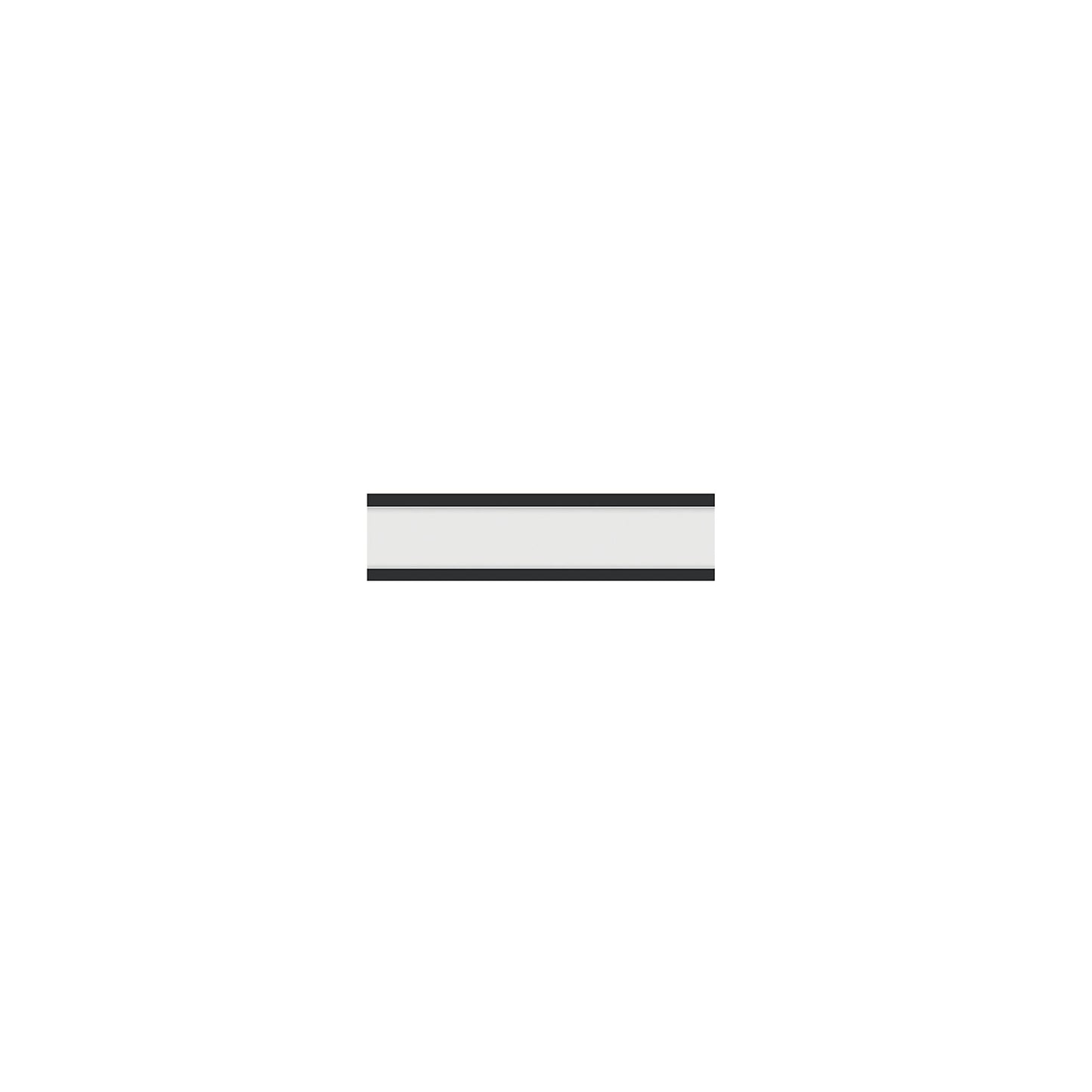 Clear view magnetic label holder, HxW 15 x 60 mm, pack of 20, black.