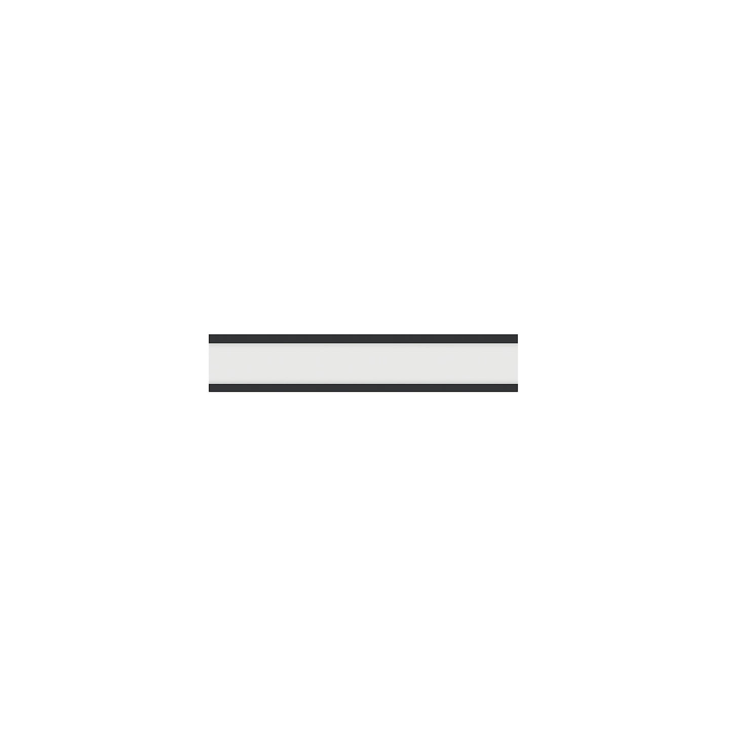 Clear view magnetic label holder, HxW 15 x 80 mm, pack of 20, black.