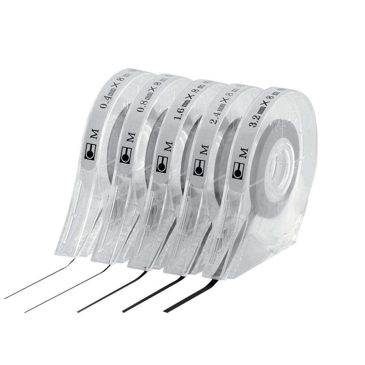 Marker tape, length 8 m, pack of 2 rolls, width 2.4 mm.