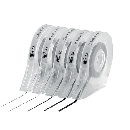 Marker tape, length 8 m, pack of 2 rolls, width 3.2 mm.