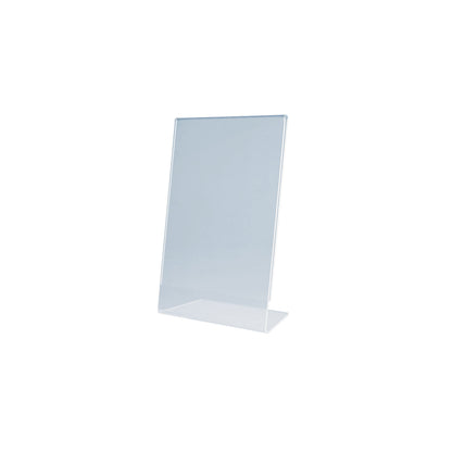 Tabletop display, inclined, polystyrene, format A6 portrait, pack of 6.