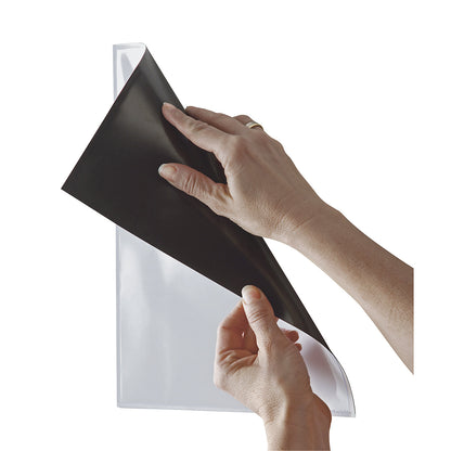 magnetofix view pocket, pack of 2, 2 mm magnetic rubber, A4 landscape.