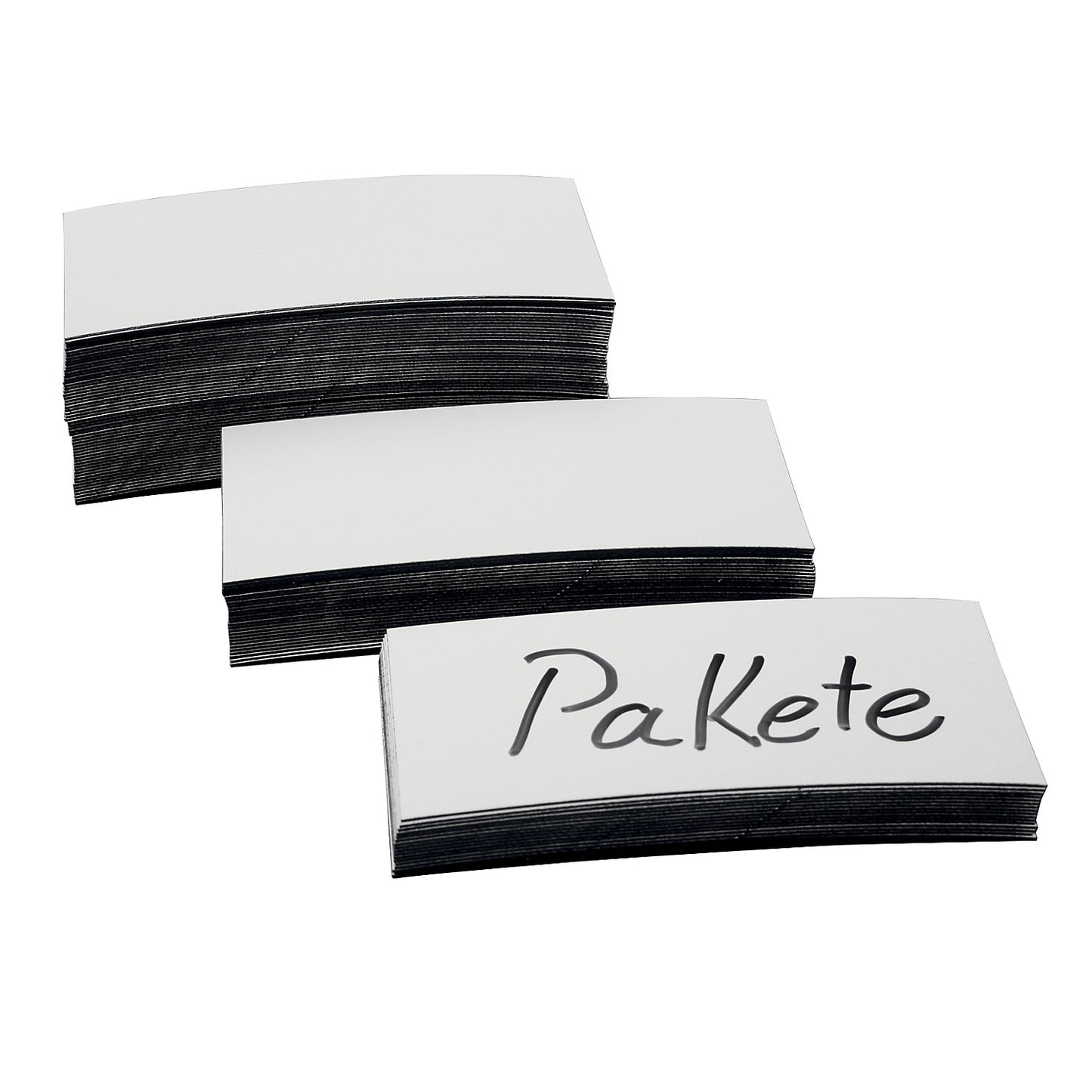 Magnetic labels, white, pack of 200, width 30 mm.
