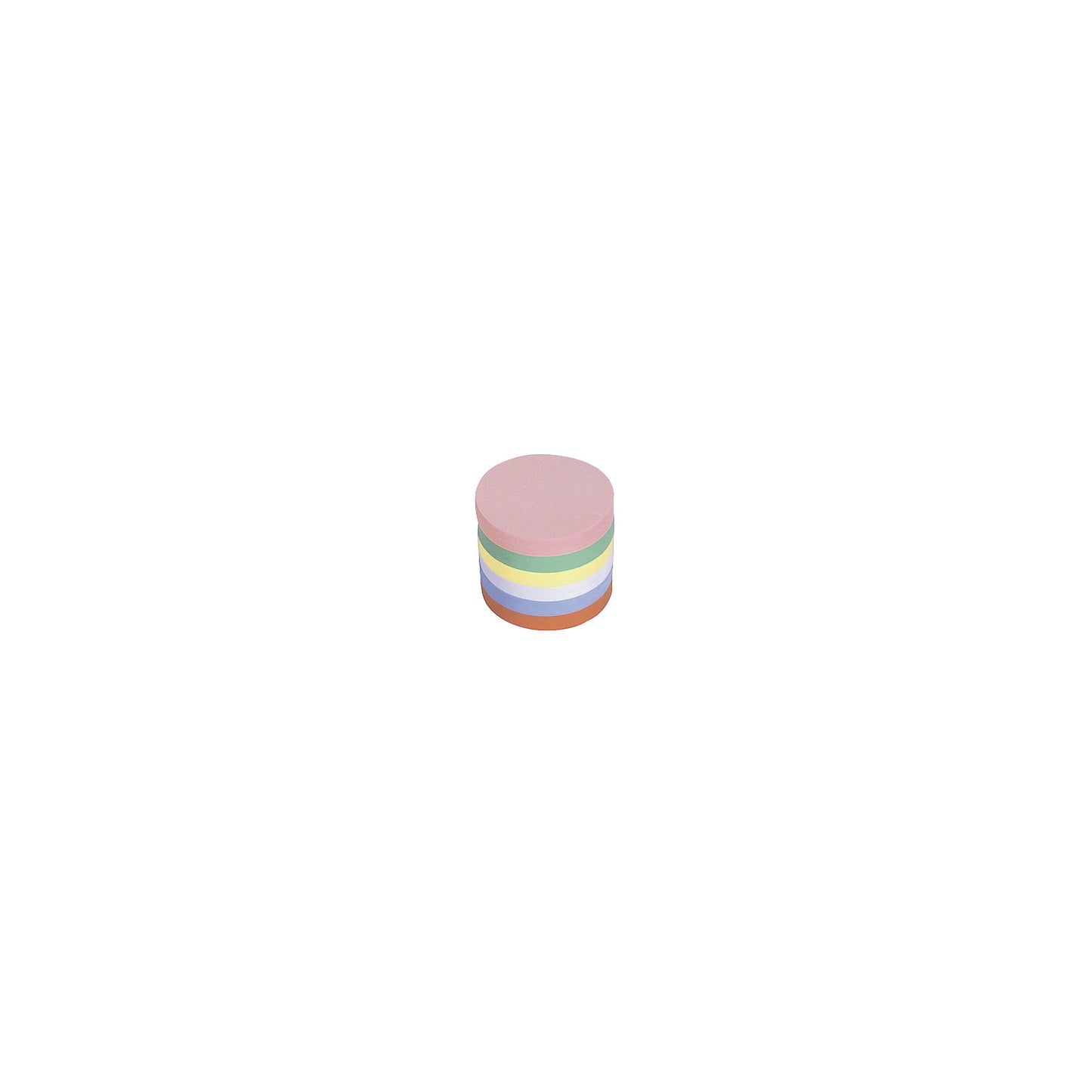 Presentation cards, round, pack of 1000, assorted colours, Ø 100 mm.