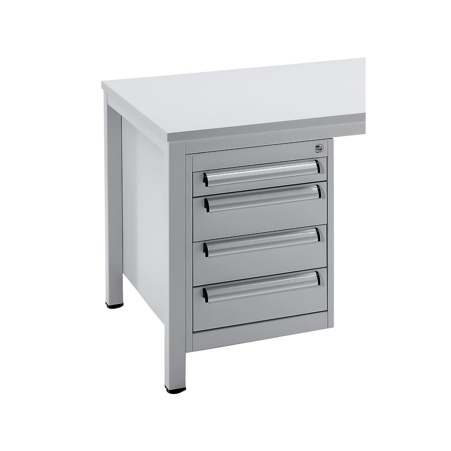 Base drawer unit, for foreman's desk, with 4 drawers, 1 x 70 / 1 x 80 / 2 x 150 mm high.