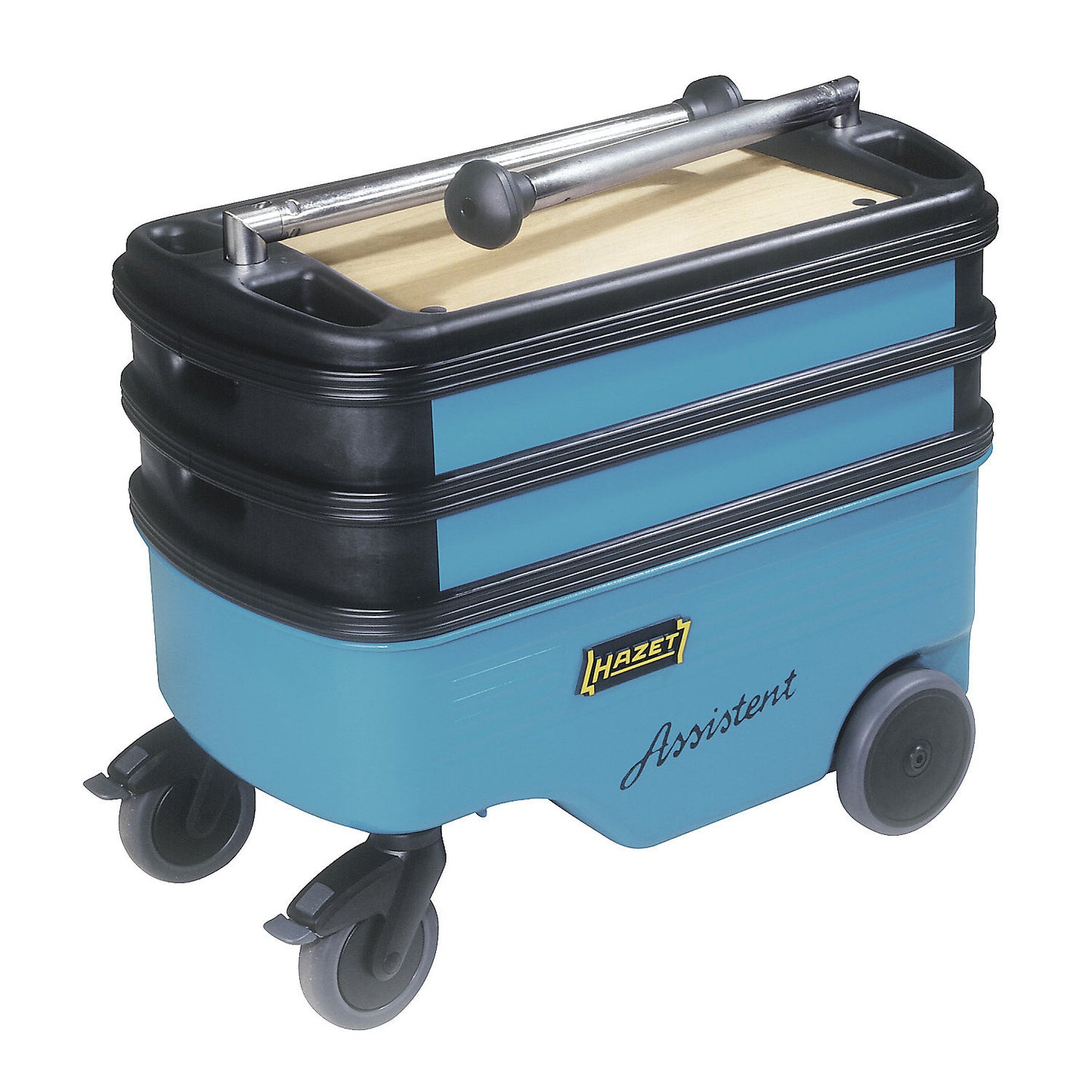 ASSISTENT 166 tool trolley, model 166C, length x width x height 725 x 398 x 1102 mm, 3 shelves, base sump.