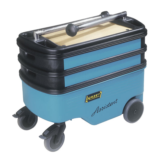 ASSISTENT 166 tool trolley, model 166C, length x width x height 725 x 398 x 1102 mm, 3 shelves, base sump.