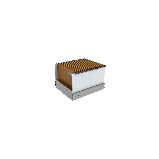 Suspension file drawer, for data safe, on telescopic guides, extra cost.
