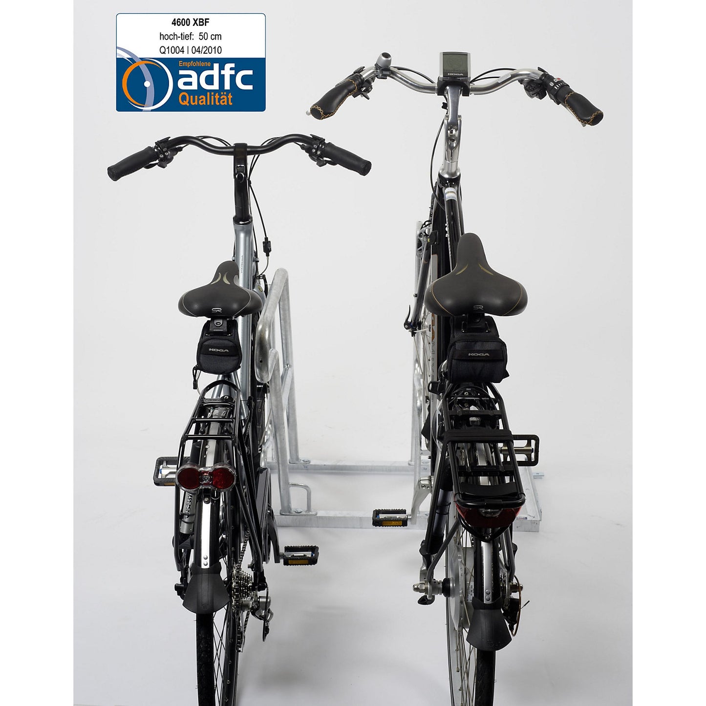 Lean-to bicycle rack, 4600 XBF, single sided model, 2 parking spaces.