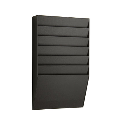 Sorting board, 1 x 6 compartments, HxWxD 505 x 311 x 79 mm, black.