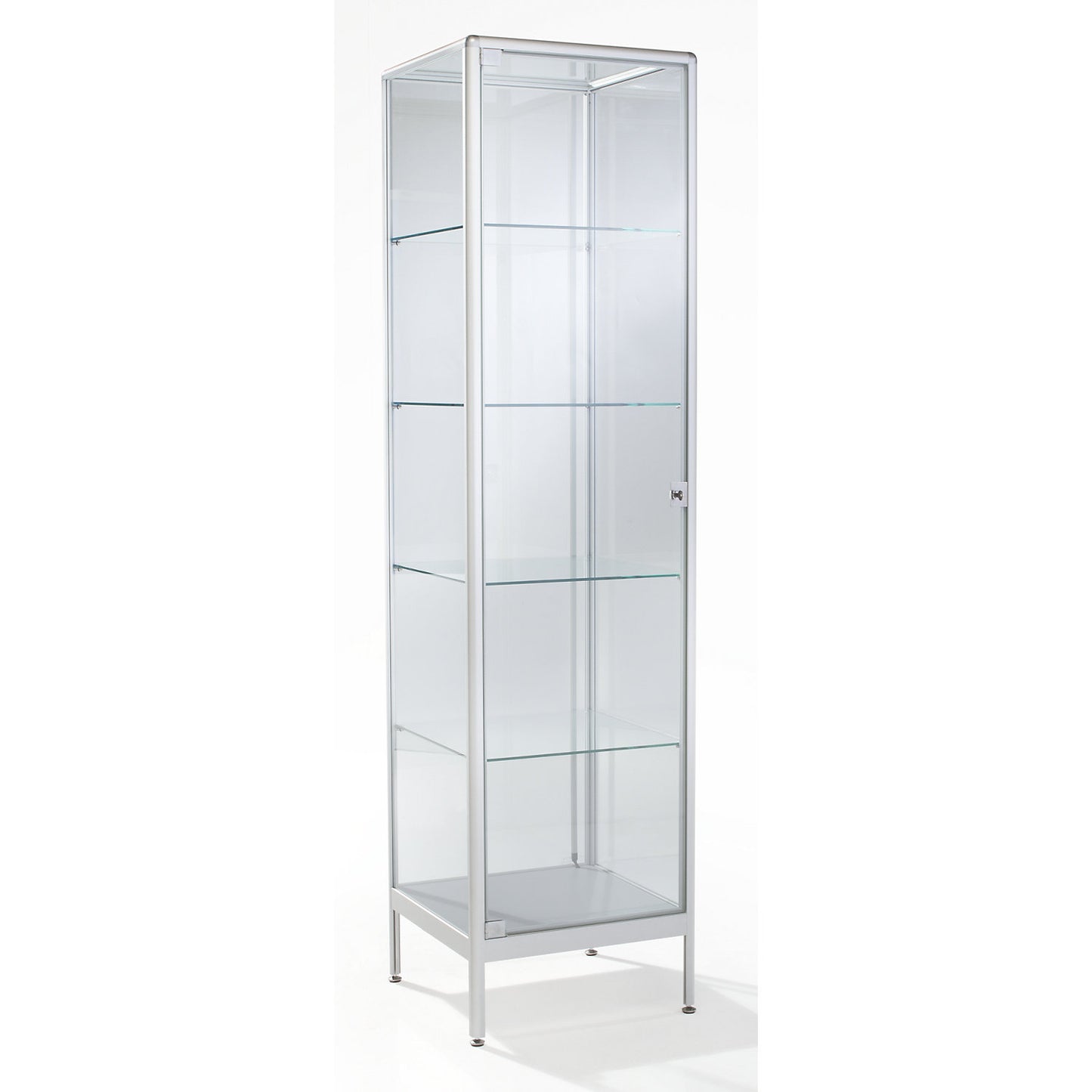 Glass cabinet, column glass cabinet model, width 500 mm, 1 hinged door.