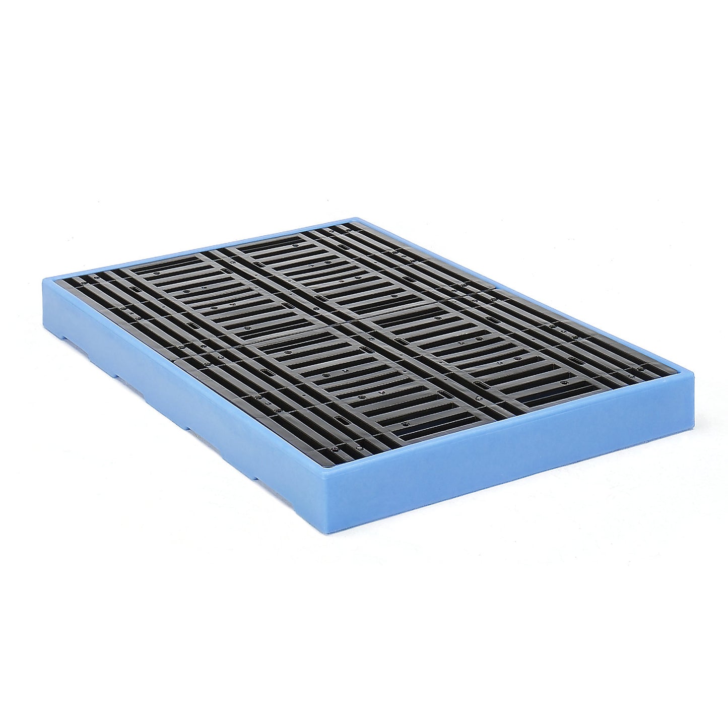 PE sump tray, LxWxH 1660 x 1260 x 150 mm, sump capacity 300 l, with PE grate.