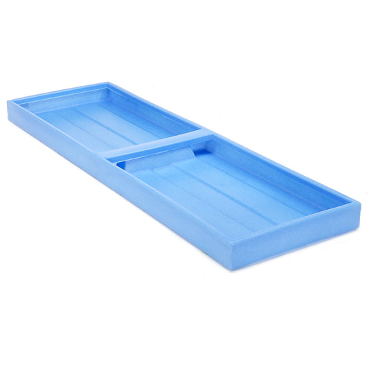 PE sump tray, LxWxH 2610 x 895 x 150 mm, sump capacity 300 l, without grate.