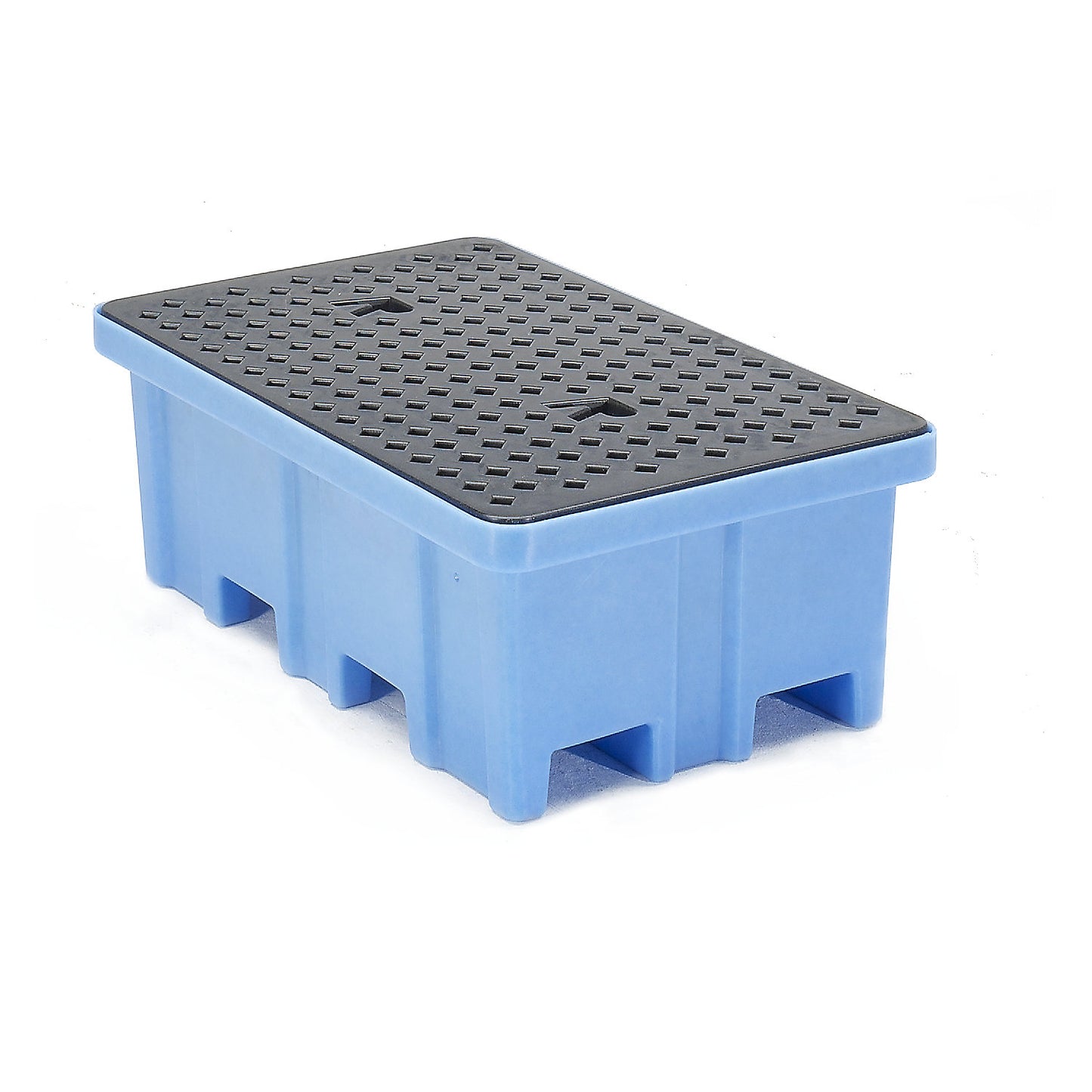 PE sump tray, for 2 x 200 l drums, with PE grate.