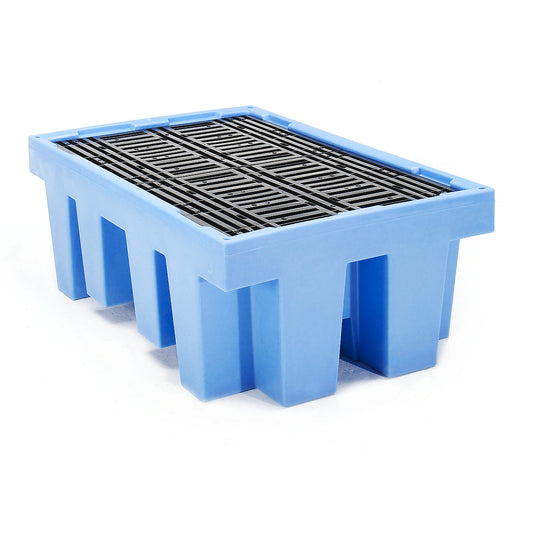 PE sump tray for IBC/CTC tank containers, with PE grate, for 1 x 1000 litre IBC/CTC.