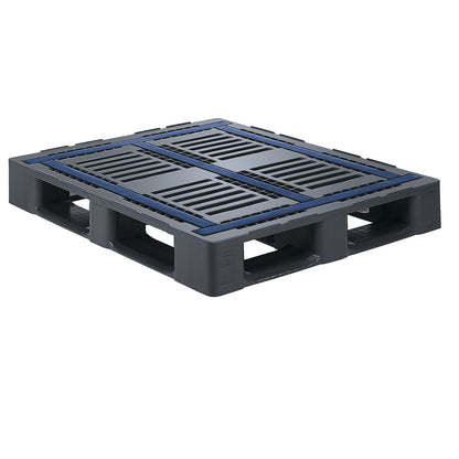 Heavy duty pallet, non-slip coating, with 5 runners and 5 mm outer edge, width 1000 mm.