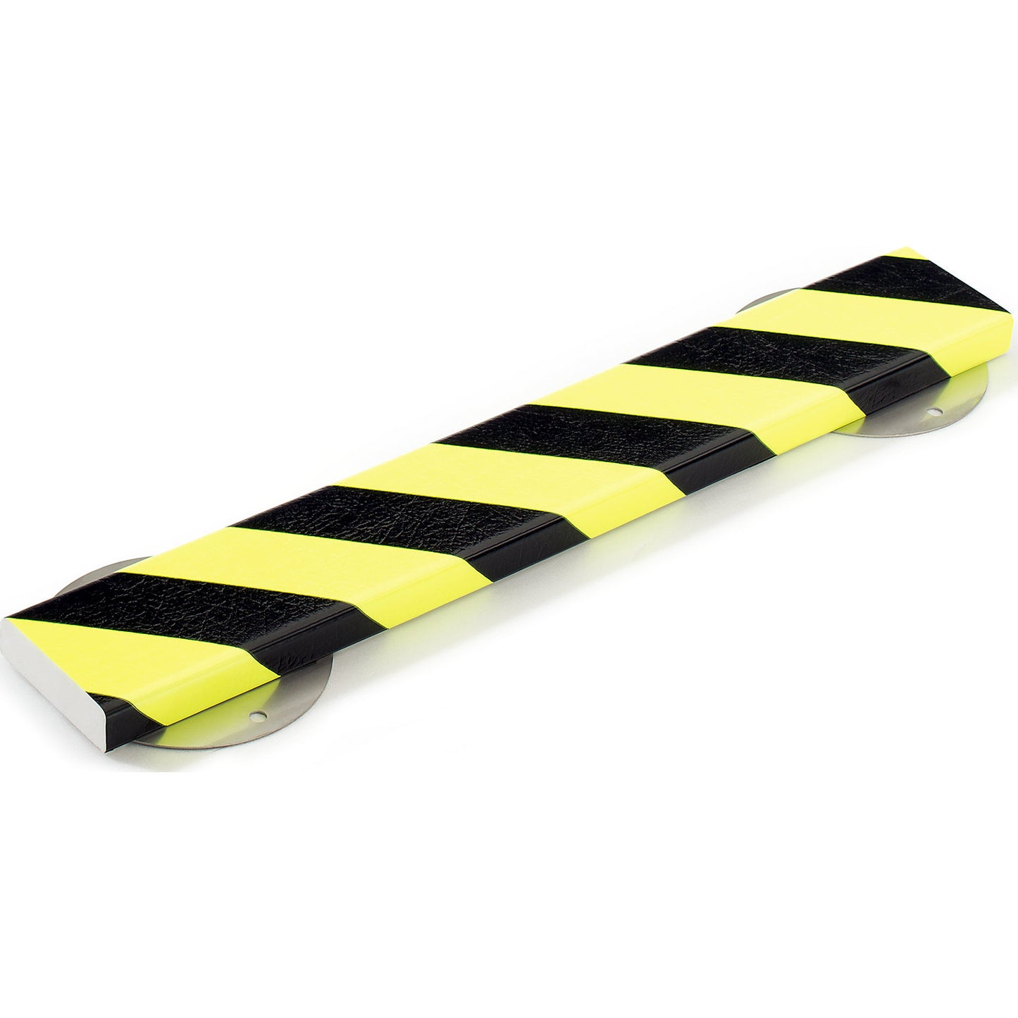 Knuffi® surface protection with mounting rail, type S, 500 mm piece, black / fluorescent.