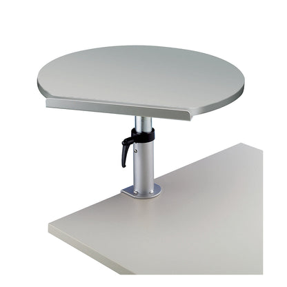Table pedestal, ergonomic, WxD 600 x 520 mm, height adjustable, grey.