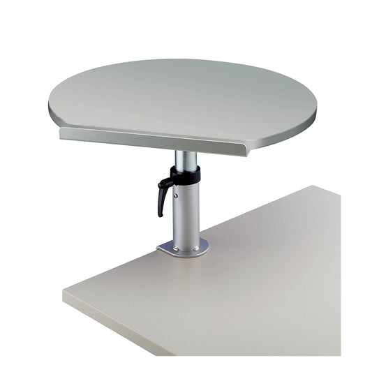 Table pedestal, ergonomic, WxD 600 x 520 mm, height adjustable, grey.