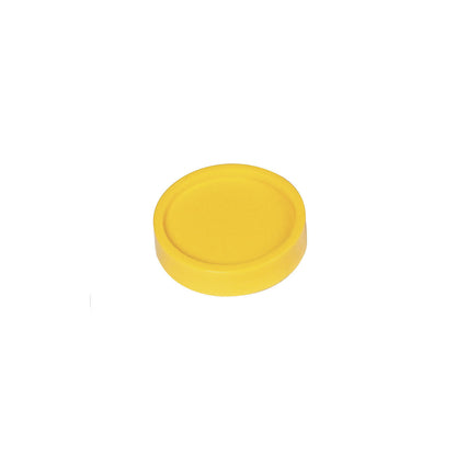 Round magnets, Ø 30 mm, pack of 100, yellow.
