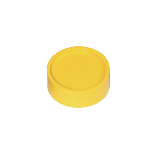 Round magnets, Ø 34 mm, pack of 50, yellow.