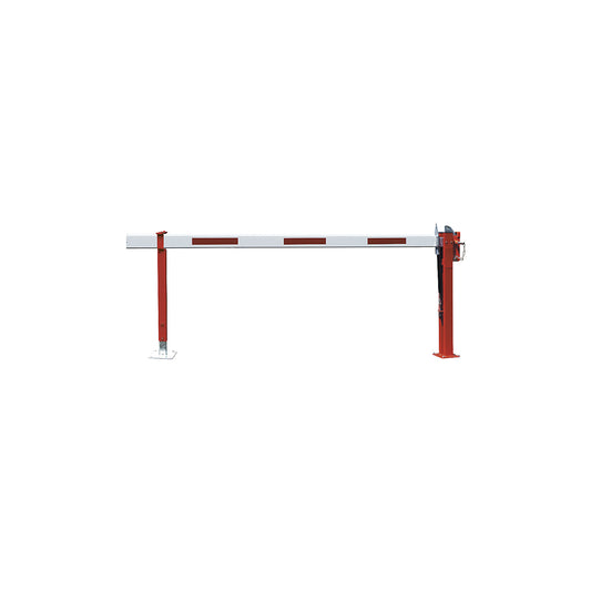 Manual barrier, fixed support arm, barrier beam length 3 m.