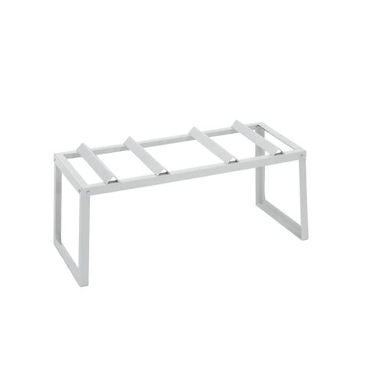 Drum stand, powder coated, for 2 x 60 or 200 l drums, light grey.