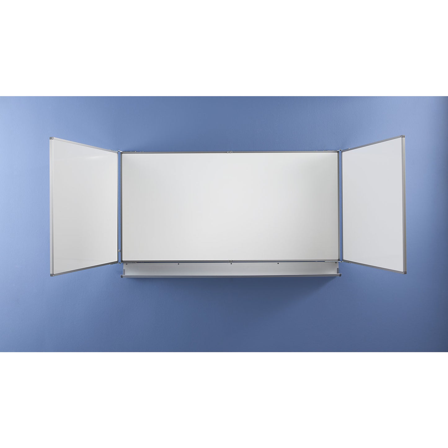 Folding wall board, sheet steel, enamel, WxH 4060 x 1030 mm.