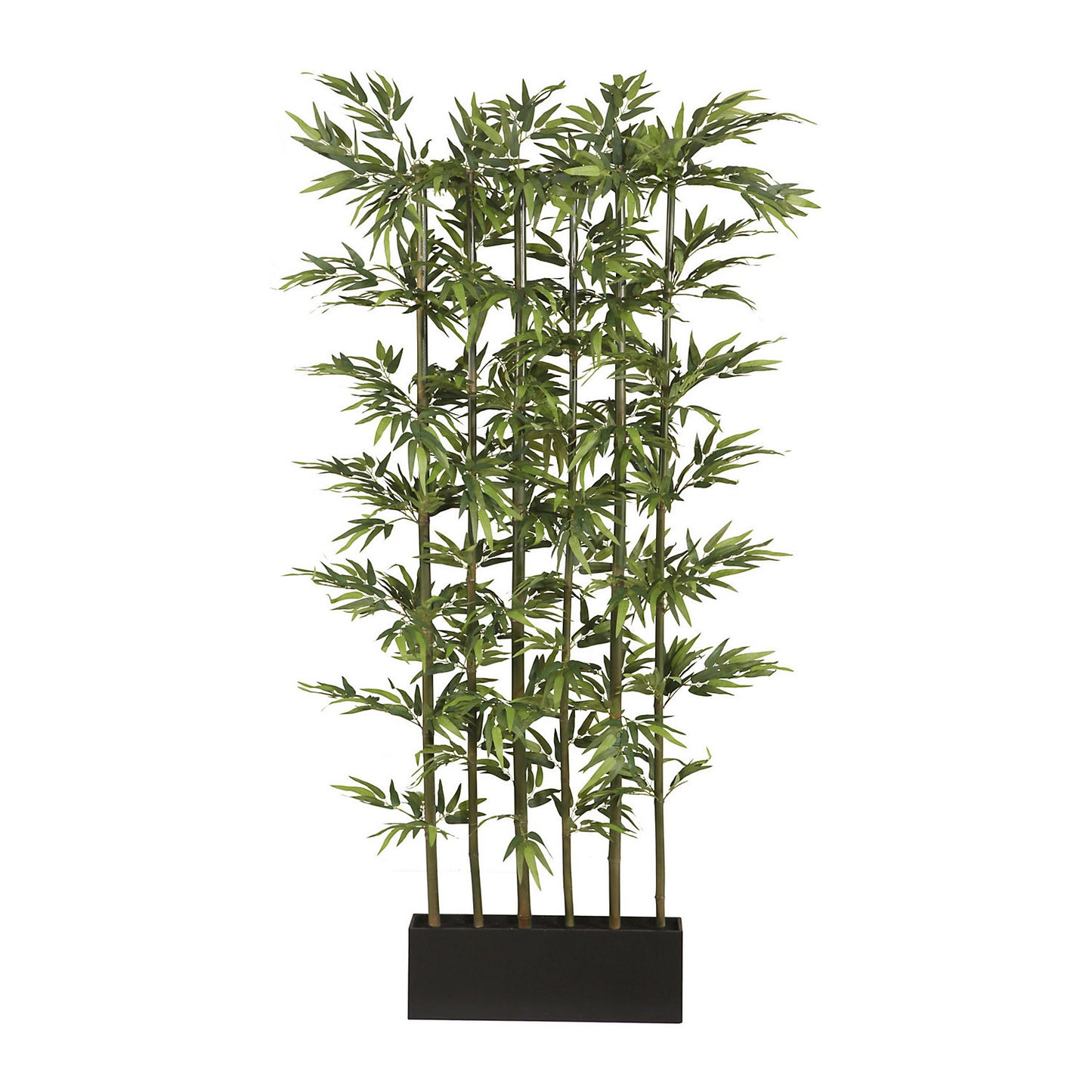 Bamboo partition, natural stalks, green, height 1650 mm, 1320 leaves.