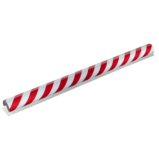 Knuffi® corner protection, type A+, 1 m piece, red / white reflective.
