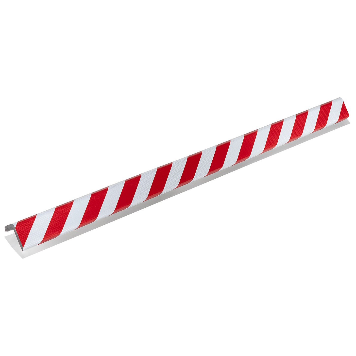 Knuffi® corner protection, type H+, 1 m piece, red / white retroreflective.