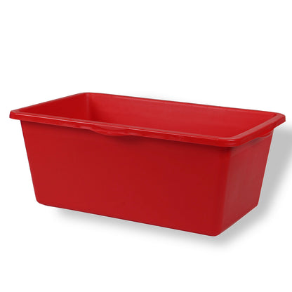 Plastic container, capacity 90 l, 640 x 350 mm, red.