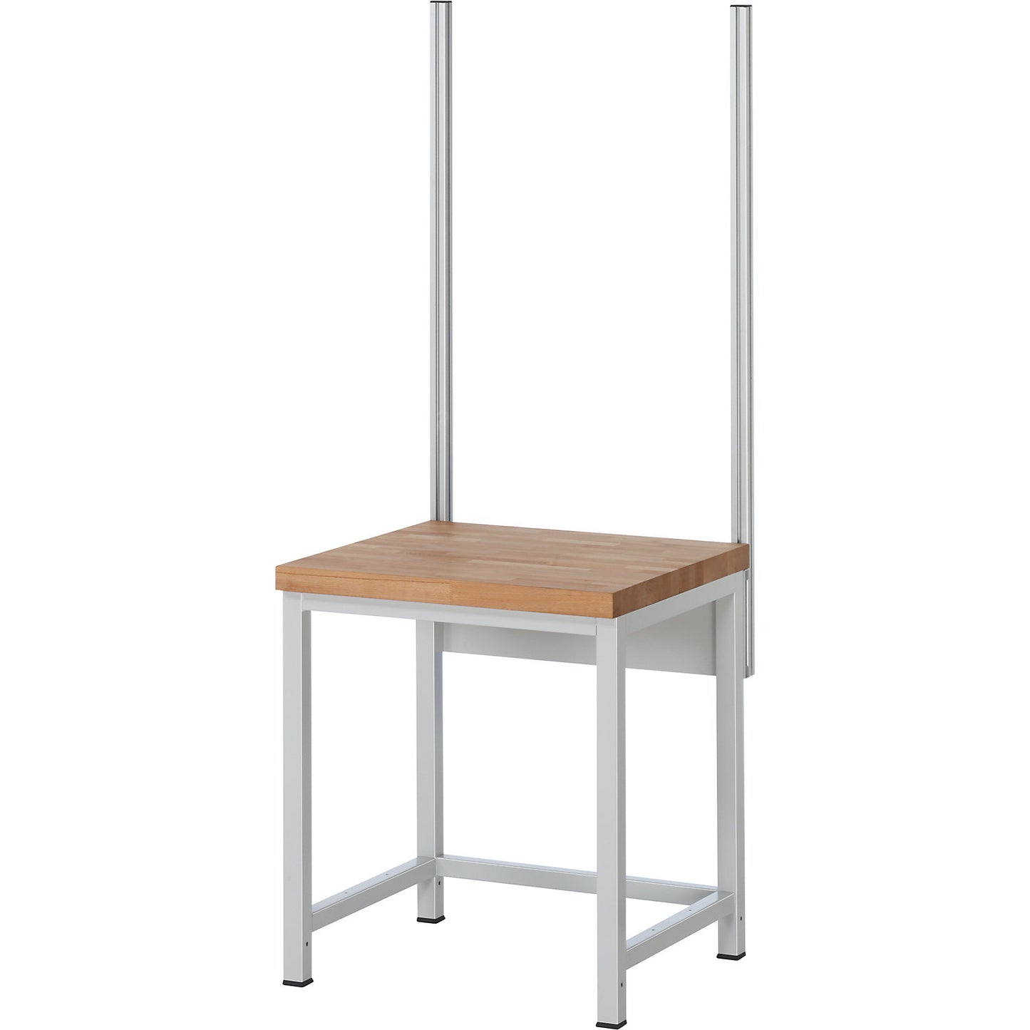 System upright set, 2 system uprights, for work table width 750 mm.