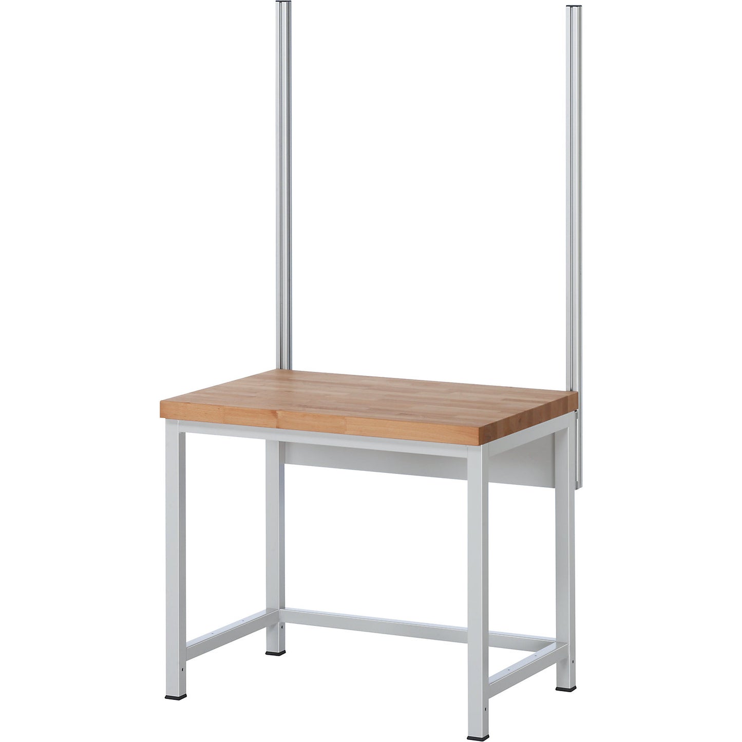 System upright set, 2 system uprights, for work table width 1000 mm.
