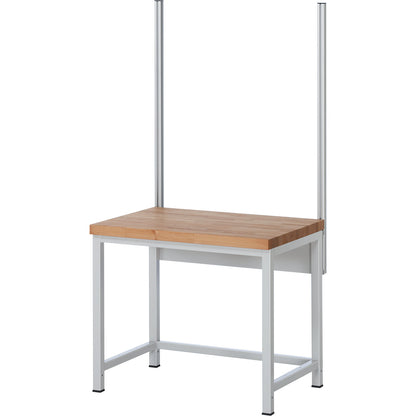 System upright set, 2 system uprights, for work table width 1000 mm.