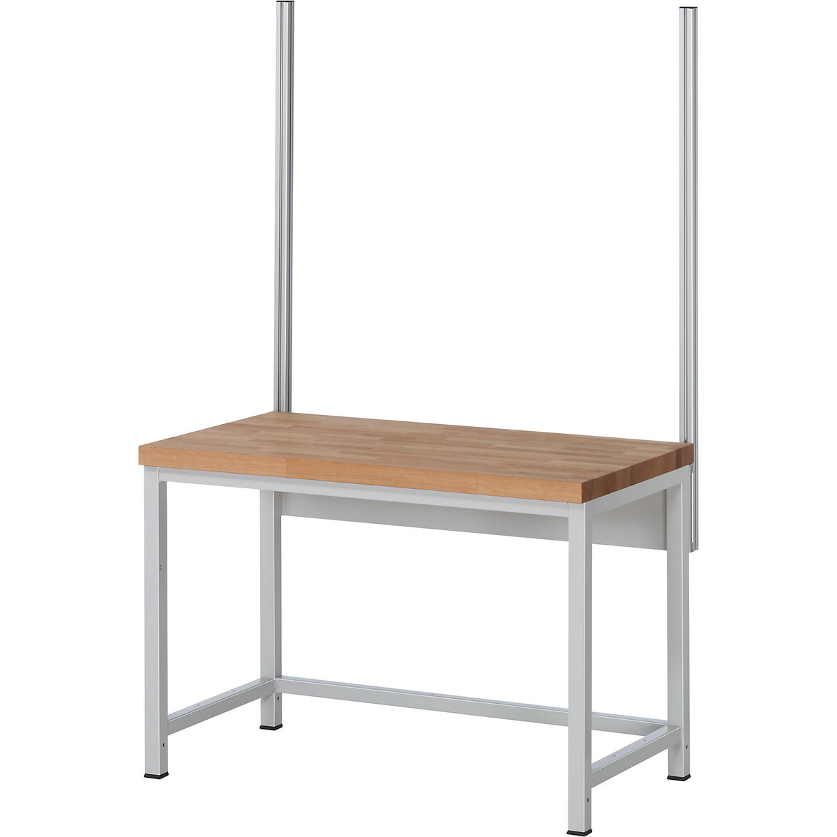 System upright set, 2 system uprights, for work table width 1250 mm.