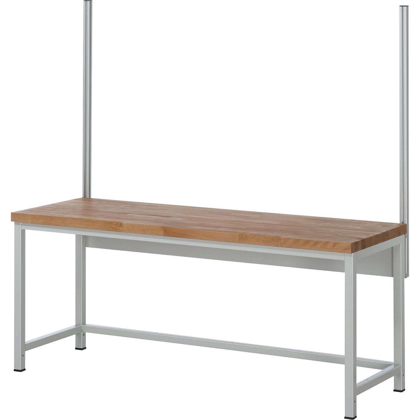 System upright set, 2 system uprights, for work table width 2000 mm.