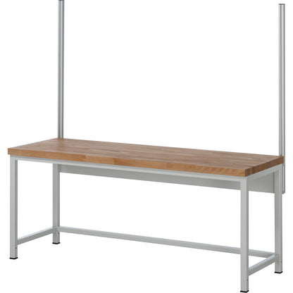 System upright set, 2 system uprights, for work table width 2000 mm.