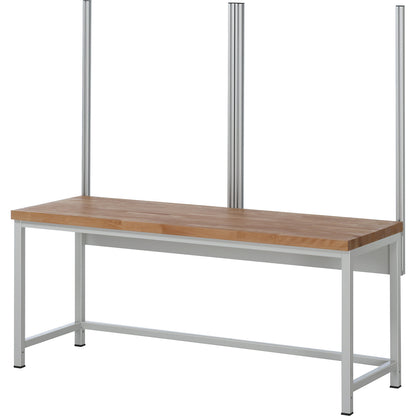 System upright set, 4 system uprights, for work table width 2000 mm.