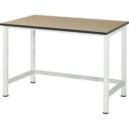 Work table for Series 900 workstation system, height 825 - 1025 mm, MDF worktop, width 1250 mm.