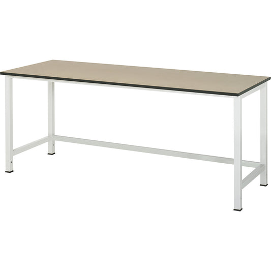 Work table for Series 900 workstation system, height 825 - 1025 mm, MDF worktop, width 2000 mm.