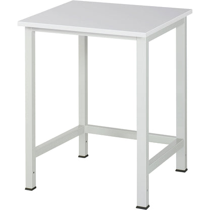 Work table for Series 900 workstation system, height 825 - 1025 mm, MF coated moulded chipboard, width 750 mm.