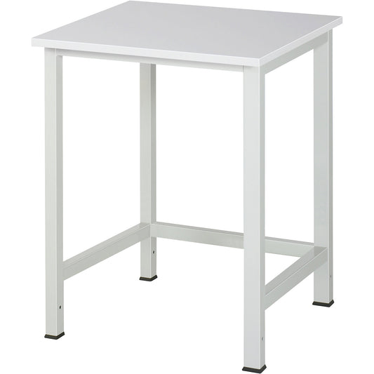 Work table for Series 900 workstation system, height 825 - 1025 mm, MF coated moulded chipboard, width 750 mm.