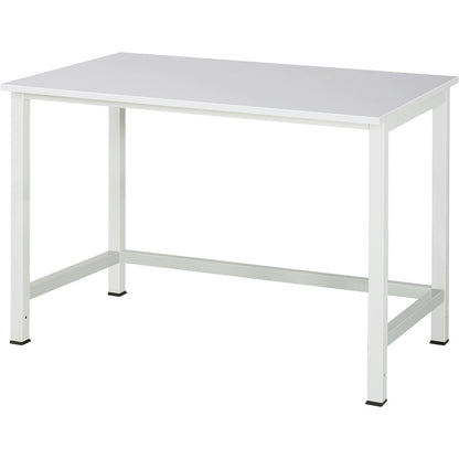 Work table for Series 900 workstation system, height 825 - 1025 mm, MF coated moulded chipboard, width 1250 mm.